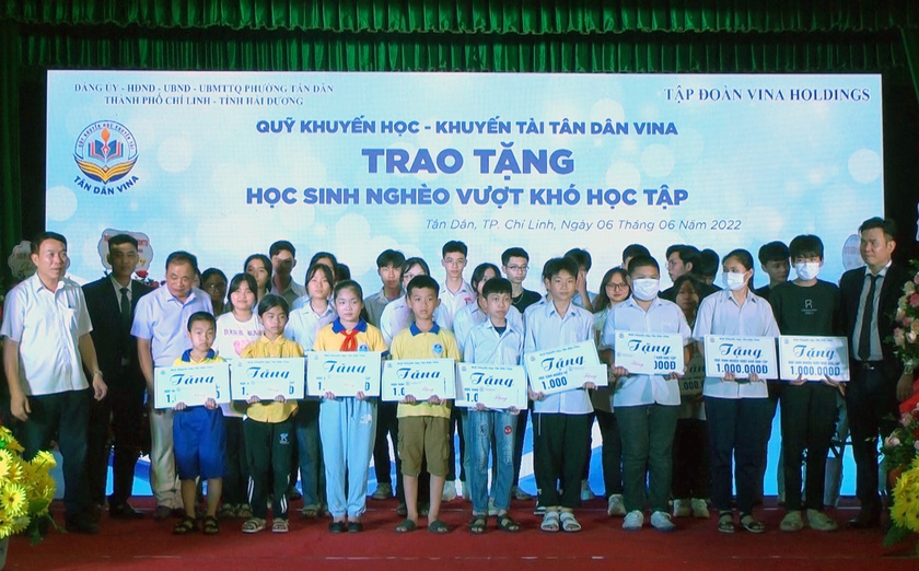 Ra mắt quỹ khuyến học, khuyến tài Tân Dân Vina - Ảnh 1.