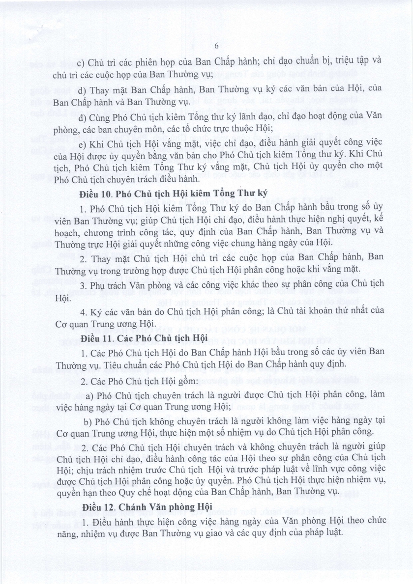 Quyết định số 223/QĐ-KHVN về Quy chế hoạt động của Ban chấp hành thường vụ, thường trực Trung ương Hội Khuyến học Việt Nam - Ảnh 7.