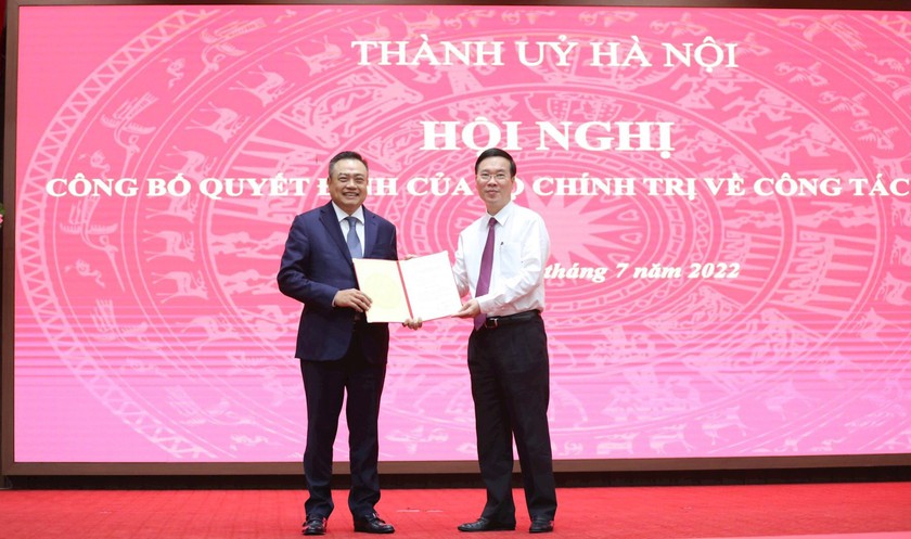 Đồng chí Trần Sỹ Thanh giữ chức Phó Bí thư Thành ủy Hà Nội - Ảnh 1.
