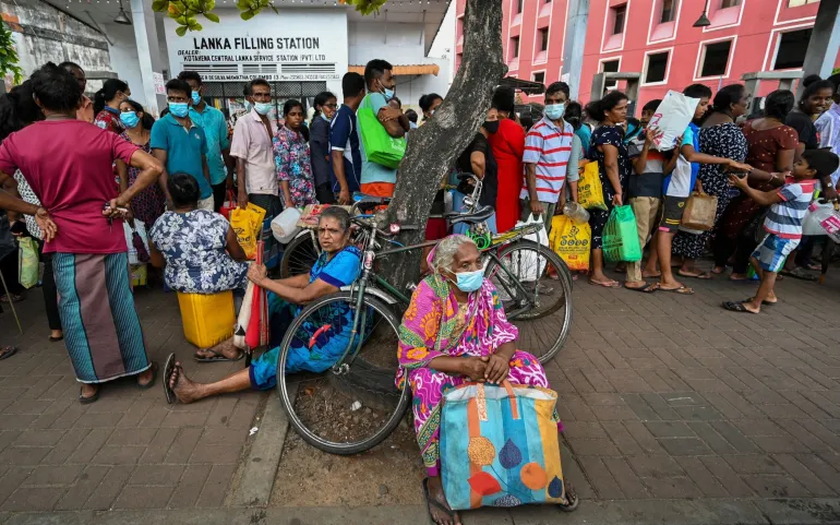 Vào khoảng tháng 4, Sri Lanka đã tuyên bố vỡ nợ. Ảnh: Ishara S Kodikara/AFP/Getty Images