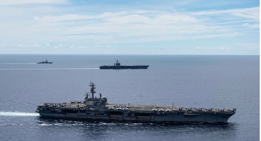 Hàng không mẫu hạm Mỹ USS Ronald Reagan trở lại Biển Đông - Ảnh 1.