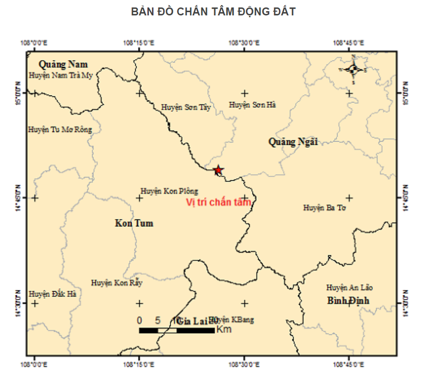Động đất liên tiếp ở Kon Tum: Lại xảy ra 3 trận động đất ở Kon Plông, động đất lan sang Quảng Nam, Quảng Ngãi - Ảnh 5.