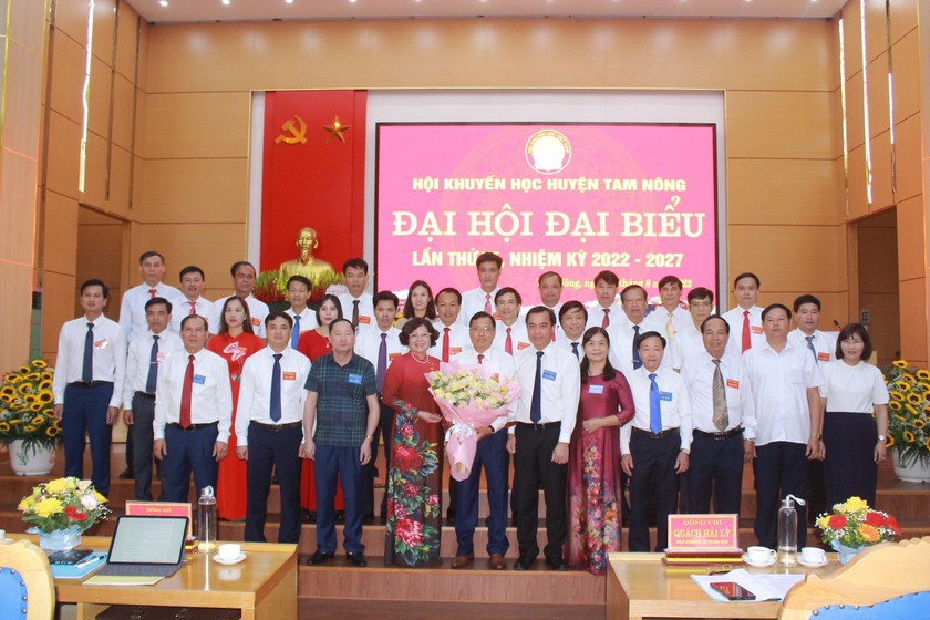 Hội Khuyến học huyện Tam Nông, tỉnh Phú Thọ tổ chức Đại hội nhiệm kỳ mới - Ảnh 3.