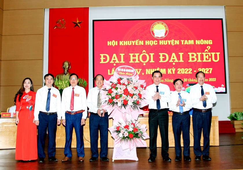Hội Khuyến học huyện Tam Nông, tỉnh Phú Thọ tổ chức Đại hội nhiệm kỳ mới - Ảnh 2.