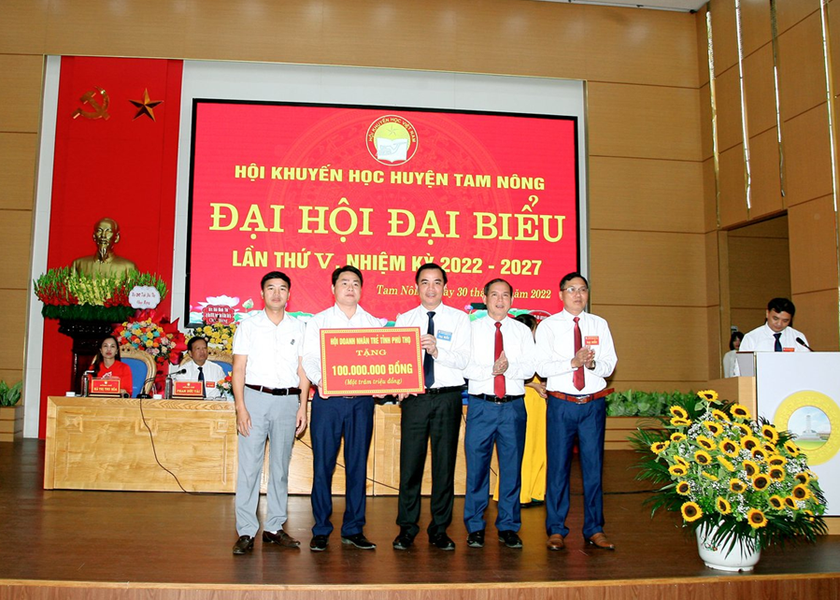 Hội Khuyến học huyện Tam Nông, tỉnh Phú Thọ tổ chức Đại hội nhiệm kỳ mới - Ảnh 4.