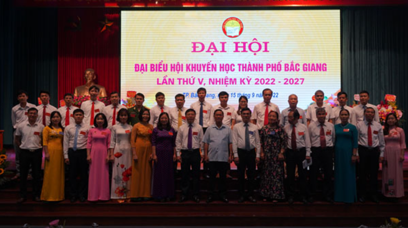 Hội Khuyến học thành phố Bắc Giang, tỉnh Bắc Giang tổ chức Đại hội đại biểu lần thứ V - Ảnh 1.