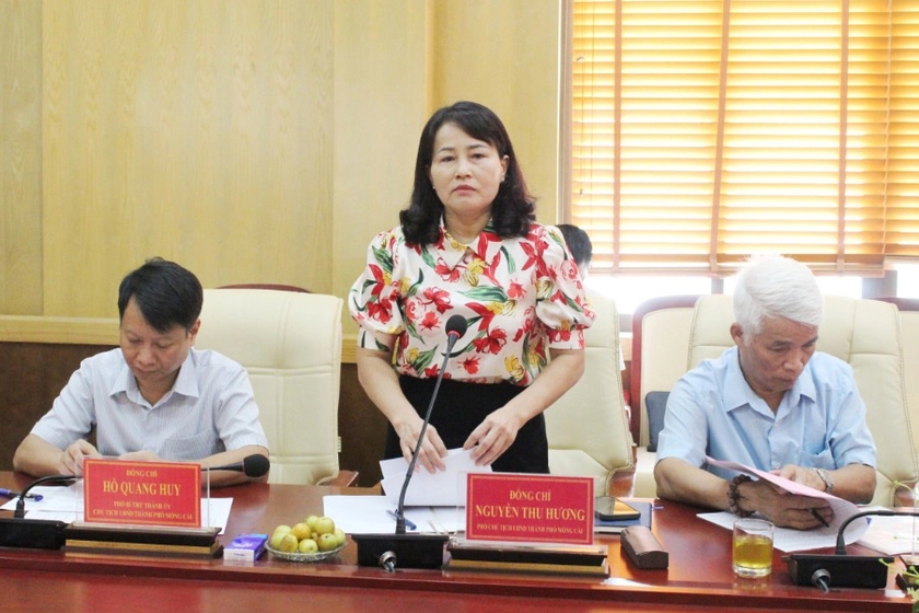 Chủ tịch Hội Khuyến học Việt Nam Nguyễn Thị Doan làm việc với Hội Khuyến học thành phố Móng Cái (Quảng Ninh)  - Ảnh 3.
