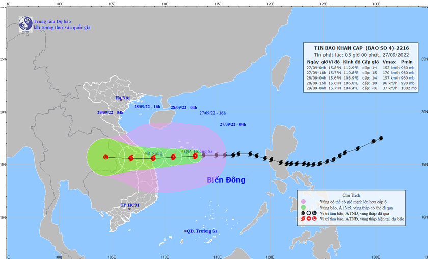 Ảnh hưởng của bão số 4, ngày 27-28/9, Trung Bộ, Tây Nguyên mưa rất to - Ảnh 1.