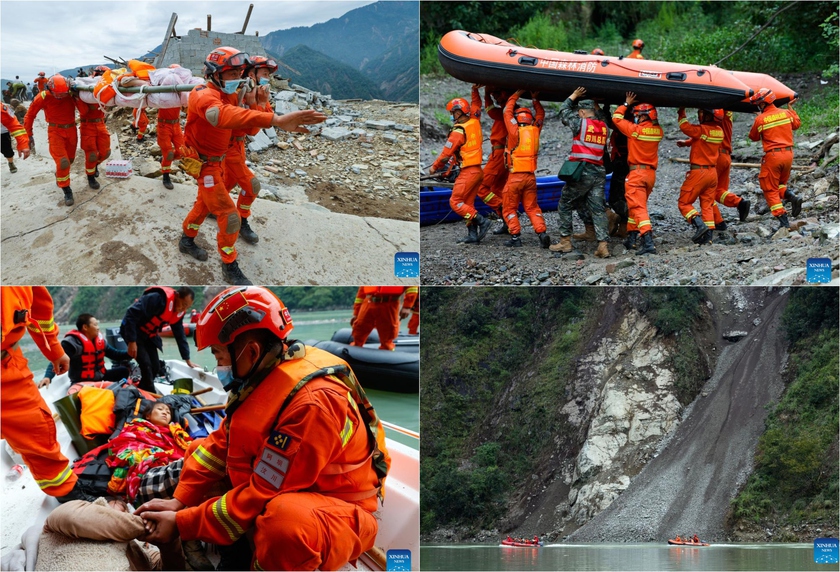 Động đất ở Tứ Xuyên, Trung Quốc: Lực lượng cứu hộ chạy đua với thời gian giải cứu người mắc kẹt - Ảnh 2.