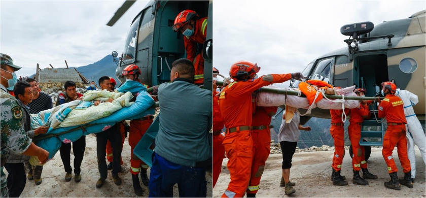 Động đất ở Tứ Xuyên, Trung Quốc: Lực lượng cứu hộ chạy đua với thời gian giải cứu người mắc kẹt - Ảnh 8.