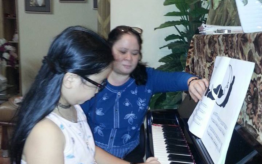 Cô Tuyết Mai - giáo viên mầm non yêu sáng tác bài hát cho trẻ.