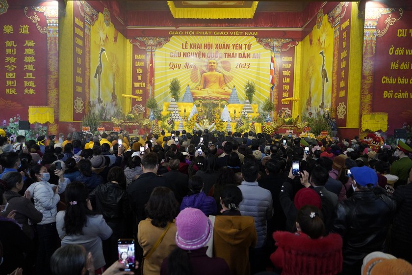 Quảng Ninh: Khai mạc Hội Xuân Yên Tử 2023 với nhiều nghi lễ đặc sắc - Ảnh 7.