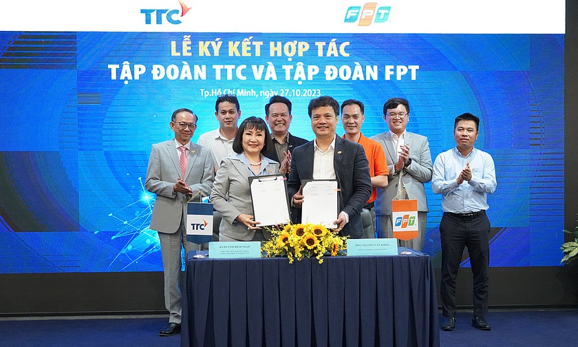FPT hợp tác chiến lược với Tập đoàn TTC đẩy mạnh dịch vụ số cho nhiều lĩnh vực - Ảnh 1.