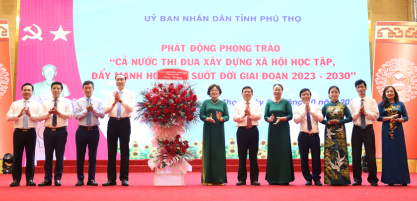 Phú Thọ phấn đấu trở thành Tỉnh học tập giai đoạn 2023-2030 - Ảnh 1.