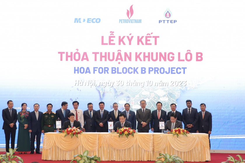 Petrovietnam ký kết triển khai chuỗi dự án khí điện Lô B - Ô Môn - Ảnh 1.