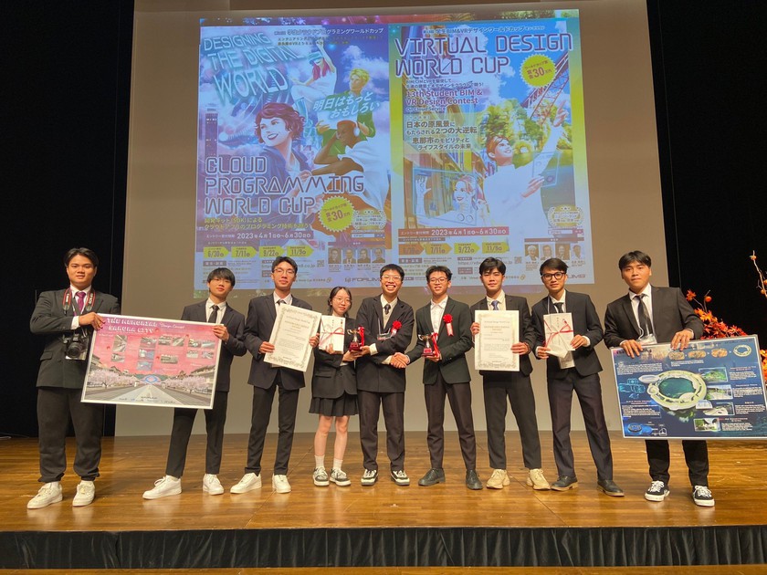 Sinh viên Việt Nam đoạt giải tại cuộc thi quốc tế về thiết kế thực tế ảo tại Nhật Bản - Ảnh 1.