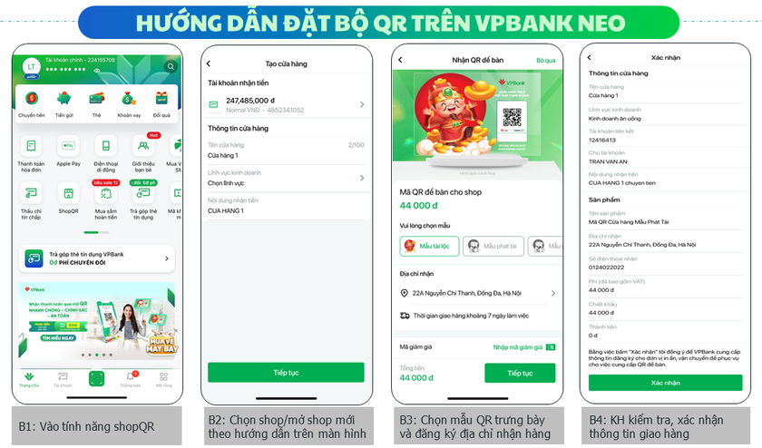 Giải pháp ShopQR trên VPBank NEO tích hợp thêm tính năng đặt hàng bộ QR trưng bày- Ảnh 1.