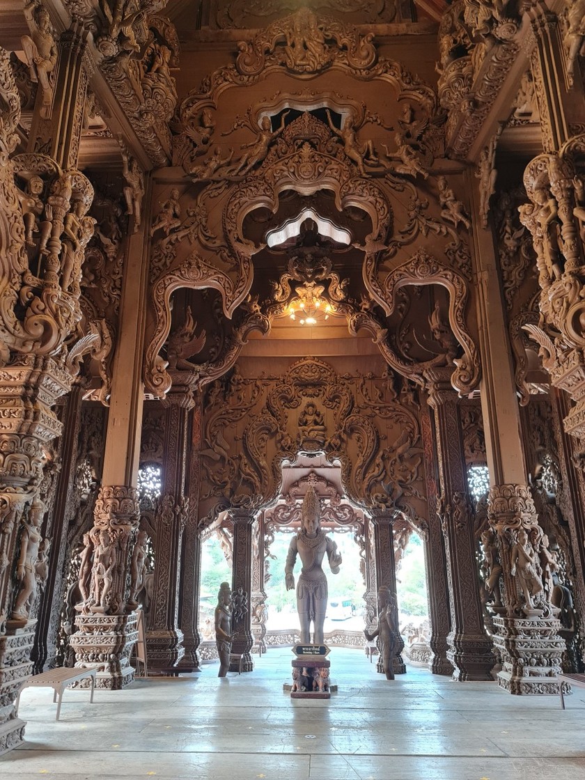 Chiêm ngưỡng đền Chân Lý, ngôi đền bằng gỗ nổi tiếng ở Pattaya - Thái Lan- Ảnh 9.