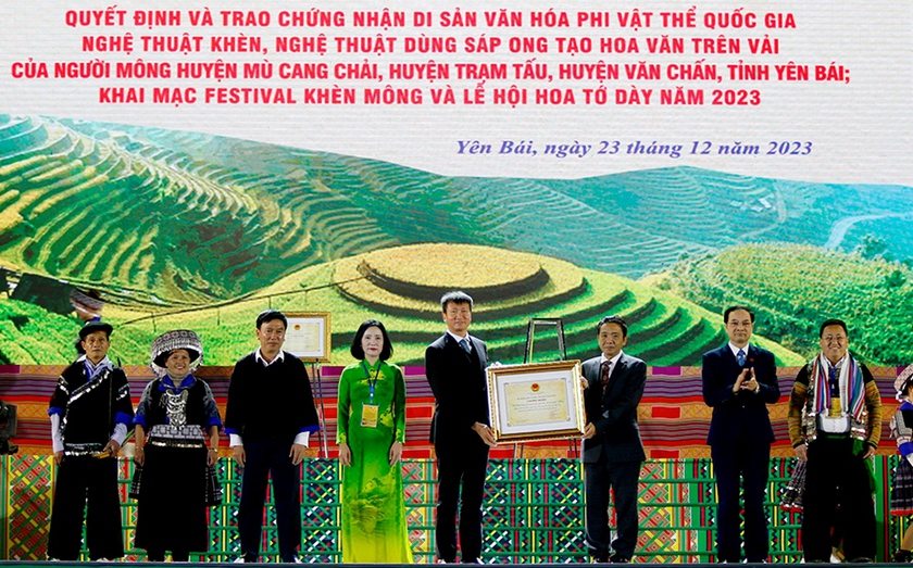 Yên Bái khai hội hoa Tớ dày và festival khèn Mông 2023- Ảnh 2.