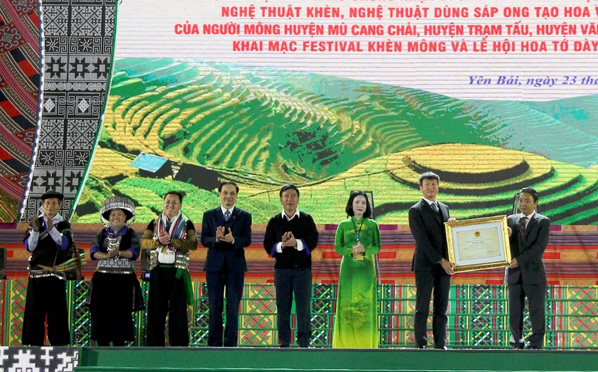 Yên Bái khai hội hoa Tớ dày và festival khèn Mông 2023- Ảnh 1.