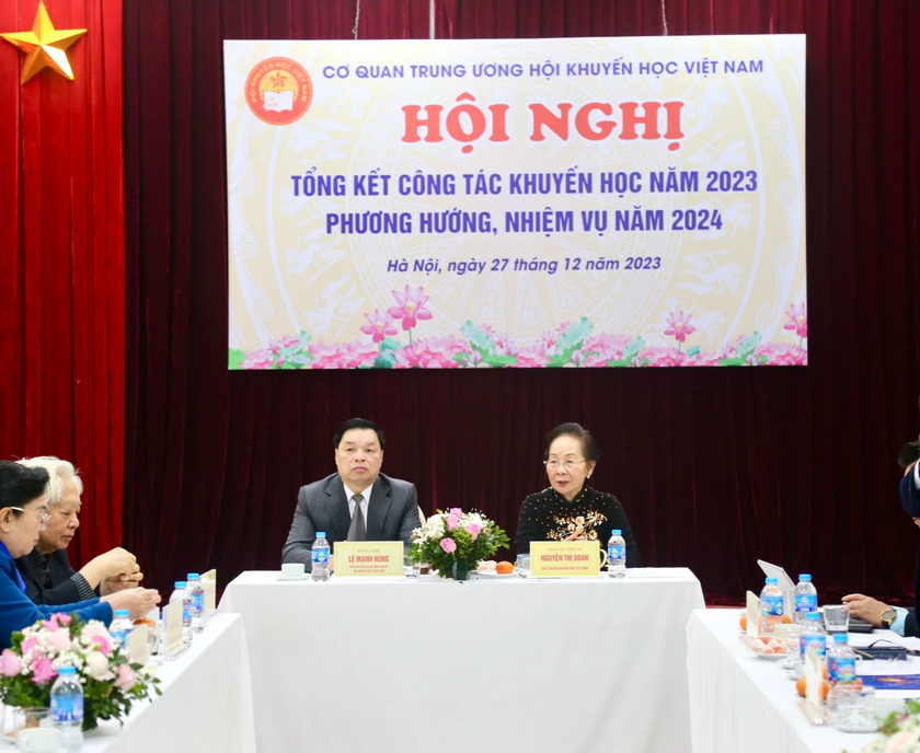 GS.TS Nguyễn Thị Doan: Năm 2023, Hội Khuyến học Việt Nam đã đạt được kết quả toàn diện về khuyến học - khuyến tài- Ảnh 1.