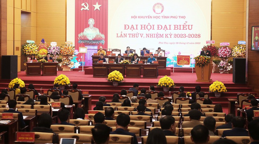 Hội Khuyến học tỉnh Phú Thọ tổ chức thành công Đại hội Đại biểu nhiệm kỳ 2023-2028- Ảnh 2.