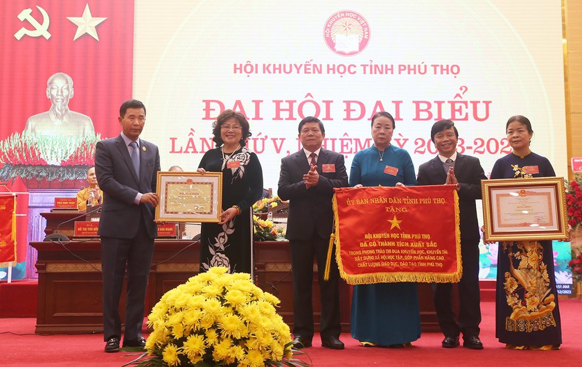 Hội Khuyến học tỉnh Phú Thọ tổ chức thành công Đại hội Đại biểu nhiệm kỳ 2023-2028- Ảnh 3.