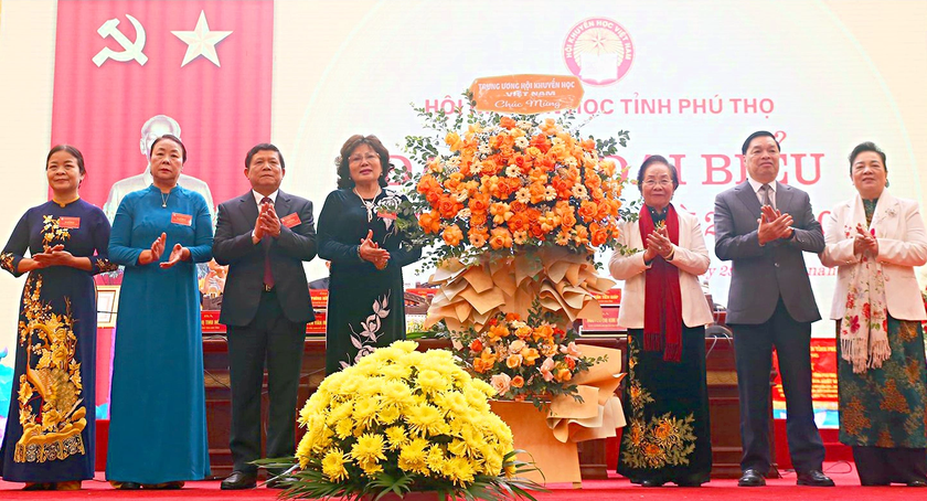 Hội Khuyến học tỉnh Phú Thọ tổ chức thành công Đại hội Đại biểu nhiệm kỳ 2023-2028- Ảnh 1.