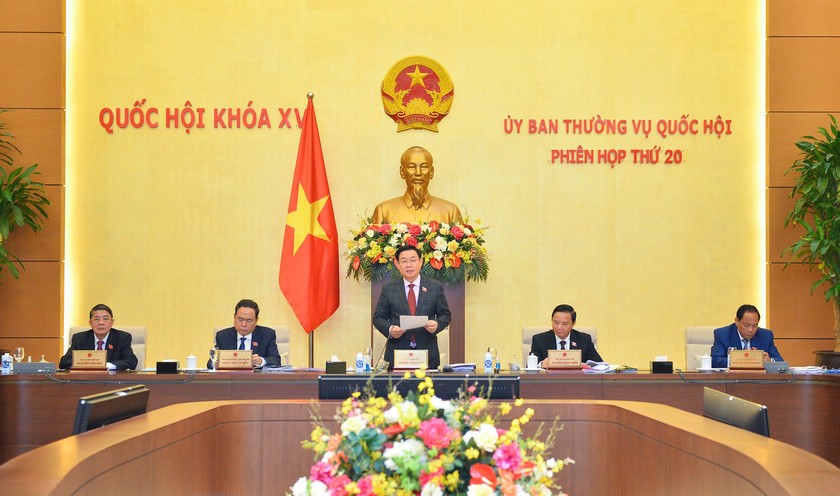 Khai mạc phiên họp thứ 20 của Ủy ban thường vụ Quốc hội - Ảnh 1.