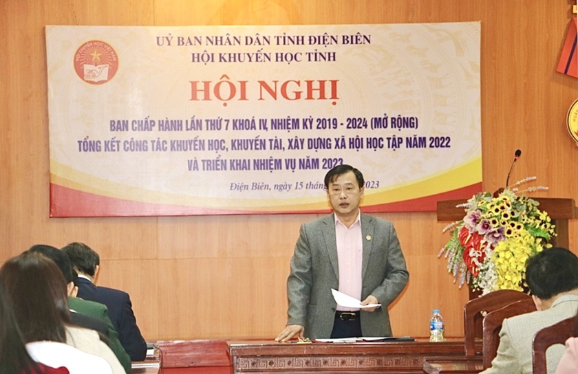 Hội Khuyến học tỉnh Điện Biên triển khai nhiệm vụ năm 2023 - Ảnh 2.