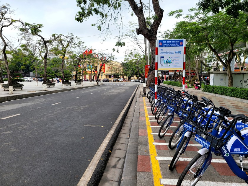Hải Phòng: Triển khai thí điểm dịch vụ cho thuê xe đạp công cộng - Ảnh 1.