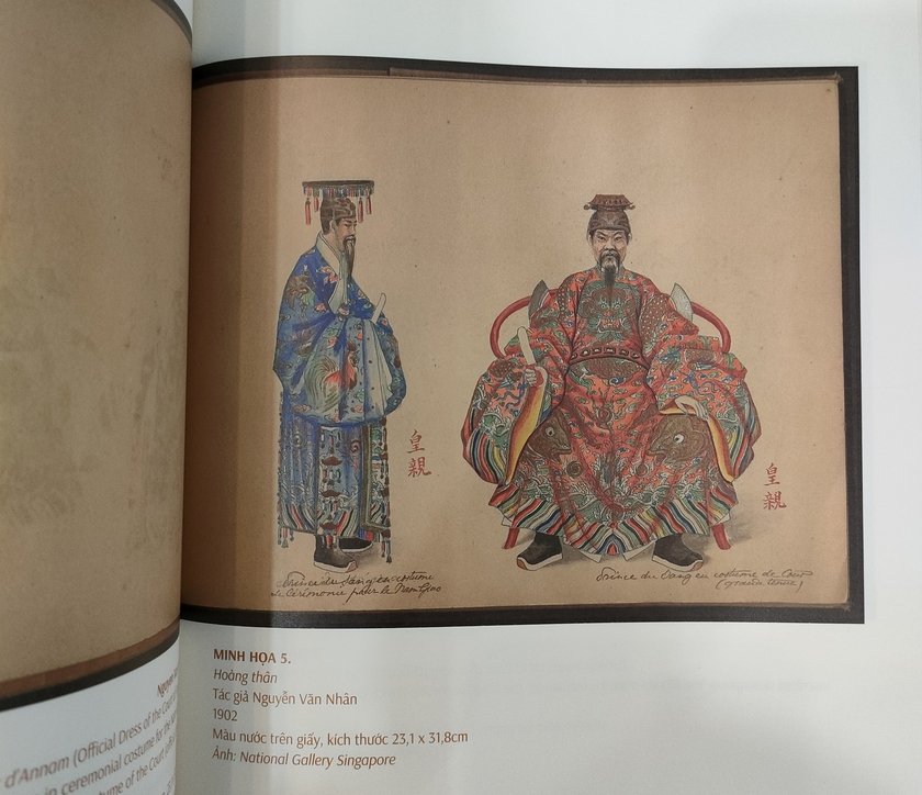 Bộ tranh trang phục cung đình Huế của họa sĩ Nguyễn Văn Nhân và hành trình 120 năm lưu lạc - Ảnh 3.