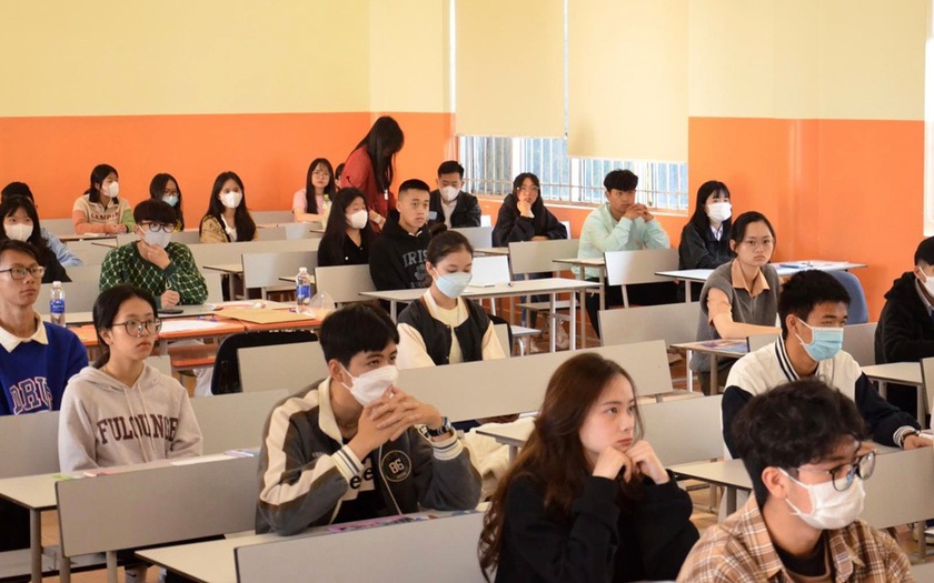 Thí sinh tham gia kỳ thi đánh giá năng lực Đại học Quốc gia TP Hồ Chí Minh tại Trường Đại học Đà Lạt vào cuối tháng 3/2023.