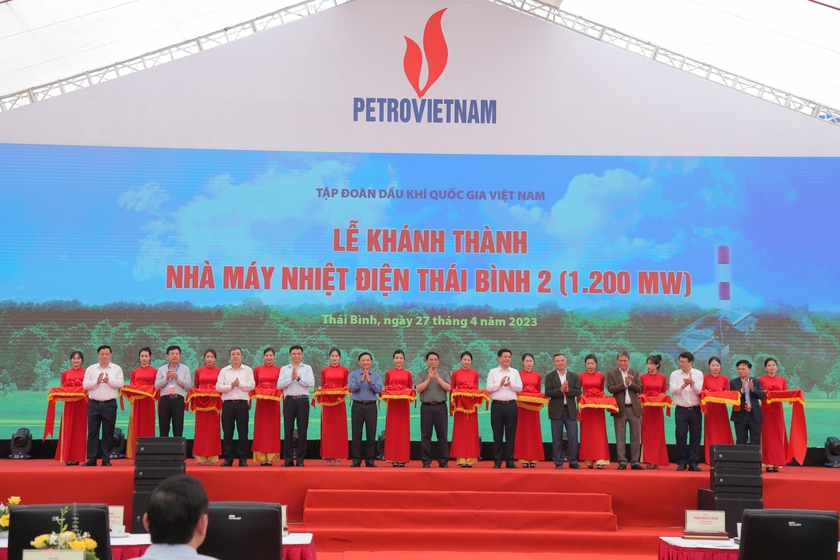 Thủ tướng Phạm Minh Chính dự Lễ khánh thành Nhà máy nhiệt điện Thái Bình 2- Ảnh 1.