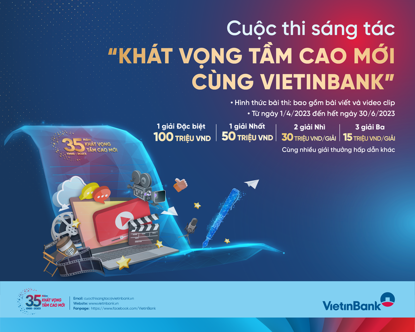 VietinBank phát động cuộc thi sáng tác “Khát vọng tầm cao mới cùng VietinBank” - Ảnh 1.