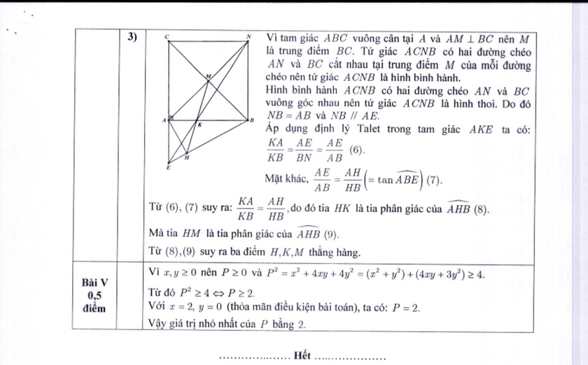 Đề thi vào lớp 10 môn Toán của Hà Nội 3 năm gần đây - Ảnh 4.