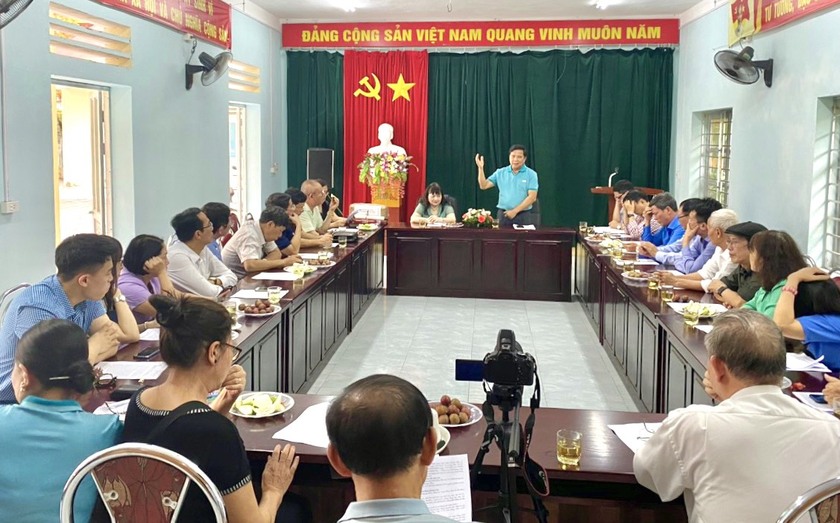 Hội Khuyến học tỉnh Hà Giang và Hà Nội trao đổi kinh nghiệm về công tác khuyến học - khuyến tài - Ảnh 1.