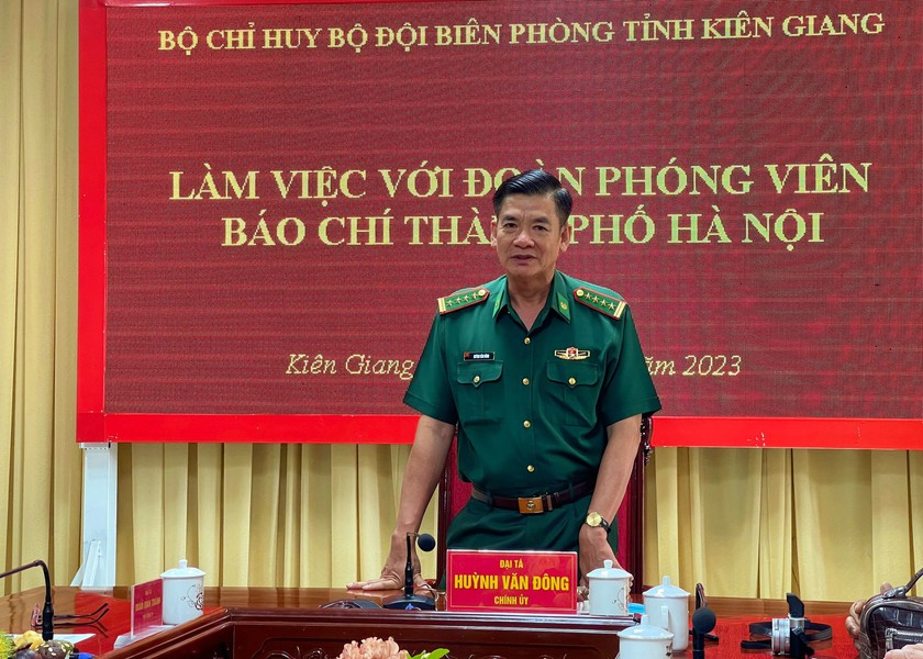 Hội Nhà báo Hà Nội làm việc với Bộ đội Biên phòng Kiên Giang - Ảnh 3.