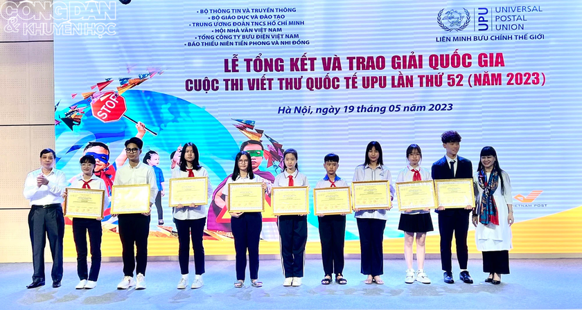Lễ tổng kết và trao giải Quốc gia Cuộc thi Viết thư Quốc tế UPU lần thứ 52 (năm 2023) - Ảnh 1.