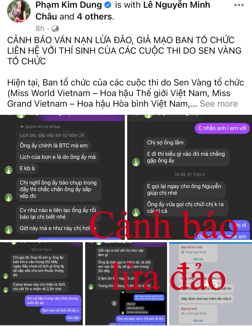 &quot;Bà trùm hoa hậu&quot; Phạm Kim Dung lên tiếng cảnh báo nạn lừa đảo thí sinh đi thi hoa hậu - Ảnh 1.