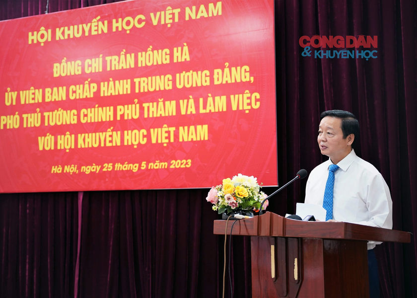 Phó Thủ tướng Chính phủ Trần Hồng Hà thăm và làm việc với Hội Khuyến học Việt Nam - Ảnh 3.
