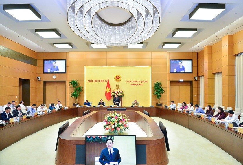 Khai mạc phiên họp lần thứ 23 của Ủy ban Thường vụ Quốc hội - Ảnh 1.