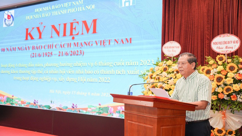 Hội Nhà báo thành phố Hà Nội kỷ niệm 98 năm ngày Báo chí Cách mạng Việt Nam - Ảnh 2.