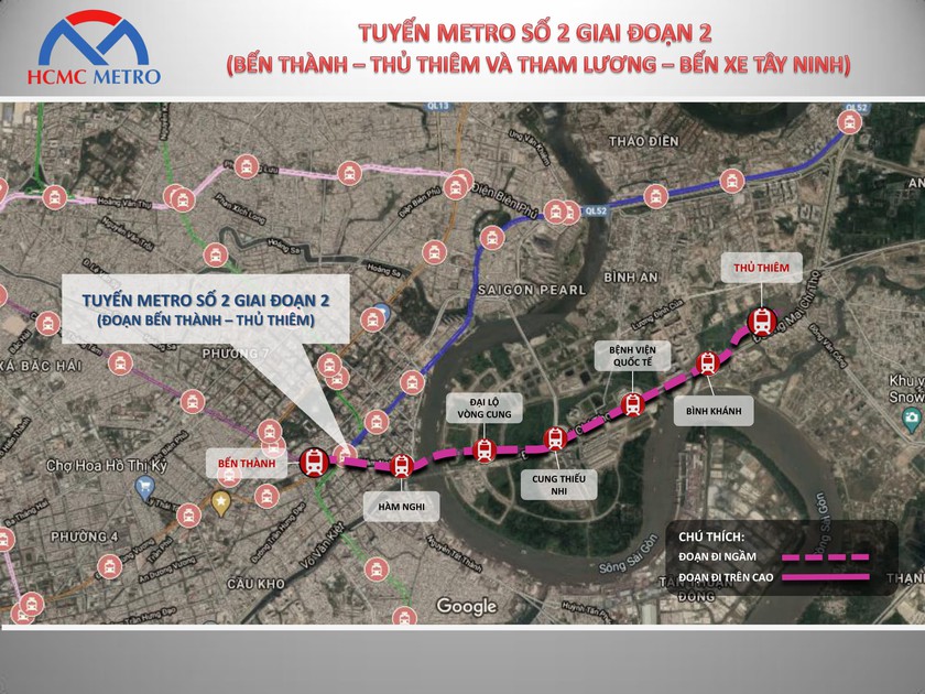 Thành phố Hồ Chí Minh chuẩn bị hạ tầng kĩ thuật thi công tuyến metro số 2 - Ảnh 1.