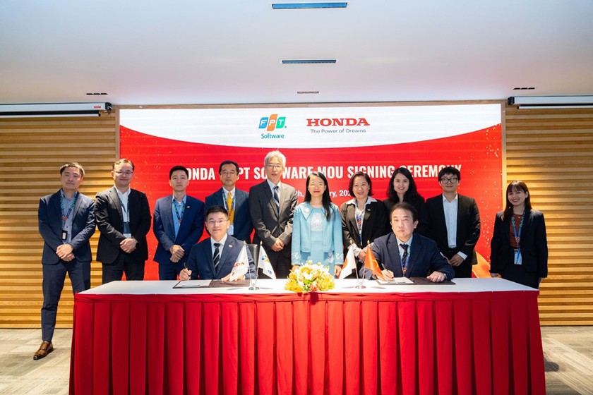 Honda và FPT thỏa thuận hợp tác phát triển phần mềm - Ảnh 1.