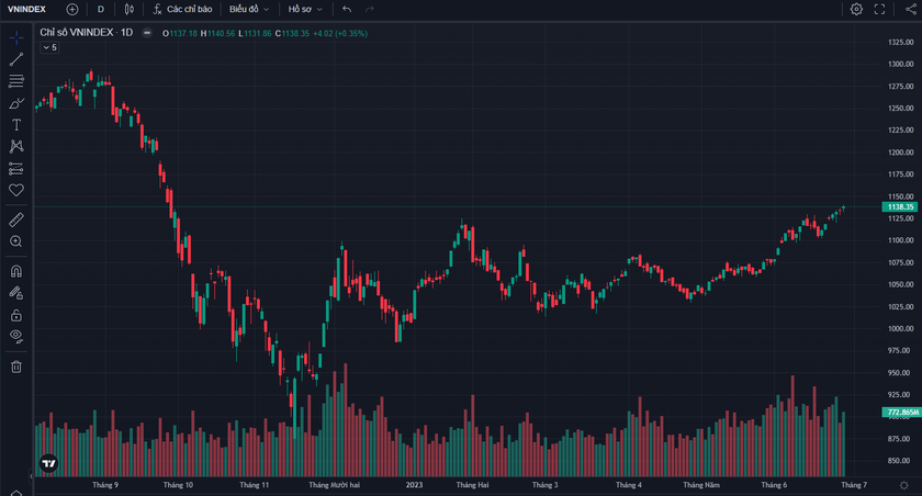 Thị trường chứng khoán: VN-Index đã tạo xong đáy? - Ảnh 1.