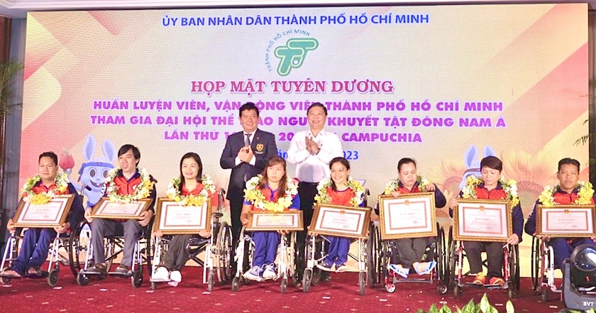 Tuyên dương huấn luyện viên, vận động viên Thành phố Hồ Chí Minh tham dự Đại hội Thể thao người khuyết tật Đông Nam Á - Ảnh 1.