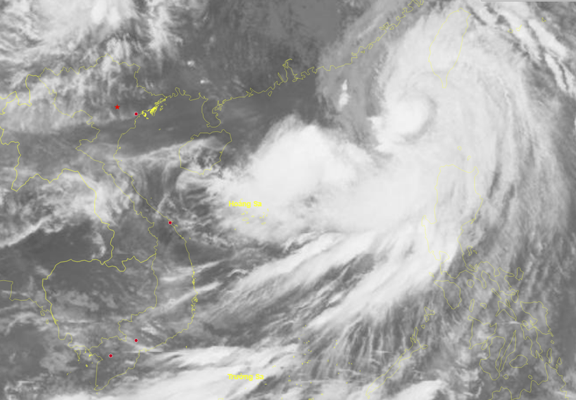 Bão DOKSURI đã trở thành cơn bão số 2 trên Biển Đông, trạm đảo Huyền Trân đã có gió giật cấp 8  - Ảnh 2.