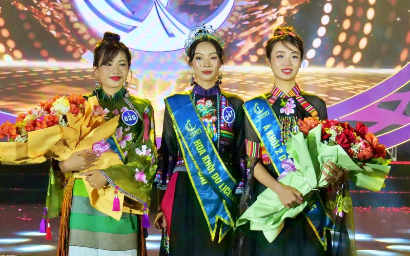 Người đẹp Trường Cao đẳng Lào Cai đăng quang Hoa khôi Du lịch Tây Bắc 2023 - Ảnh 1.