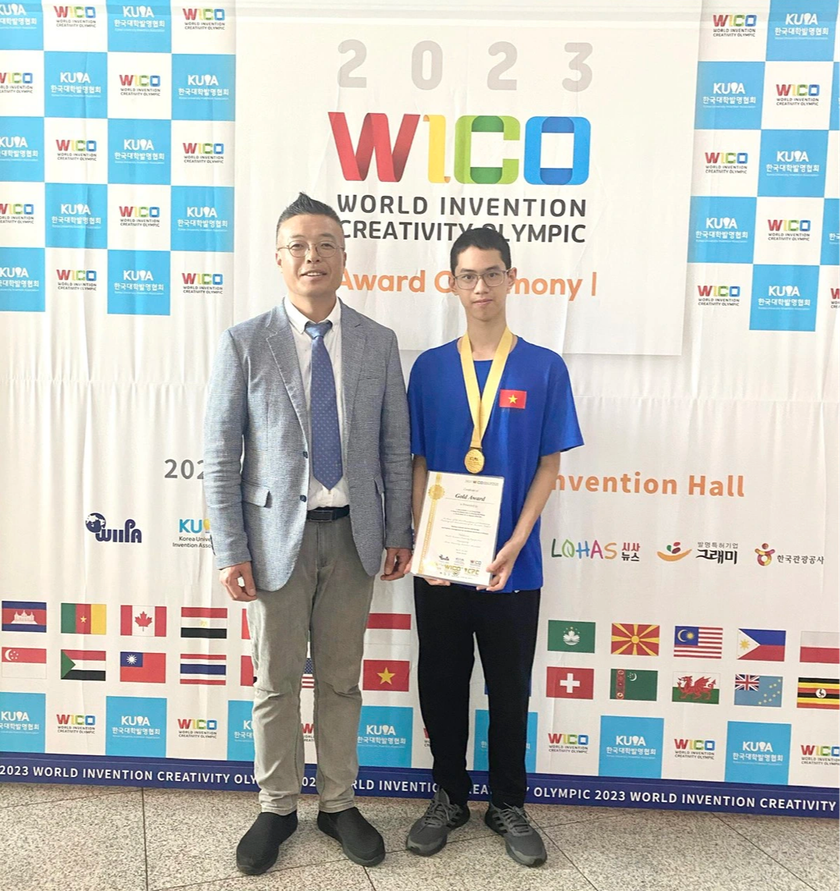 Học sinh Việt Nam giành Huy chương Vàng Olympic Phát minh và Sáng tạo thế giới với sáng kiến về thùng bảo quản vaccine - Ảnh 2.